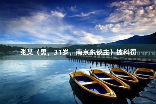 张某（男，31岁，南京东谈主）被科罚